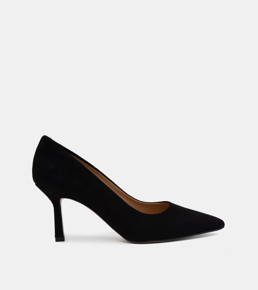 Pumps CRISPI | Black Suede Decollete