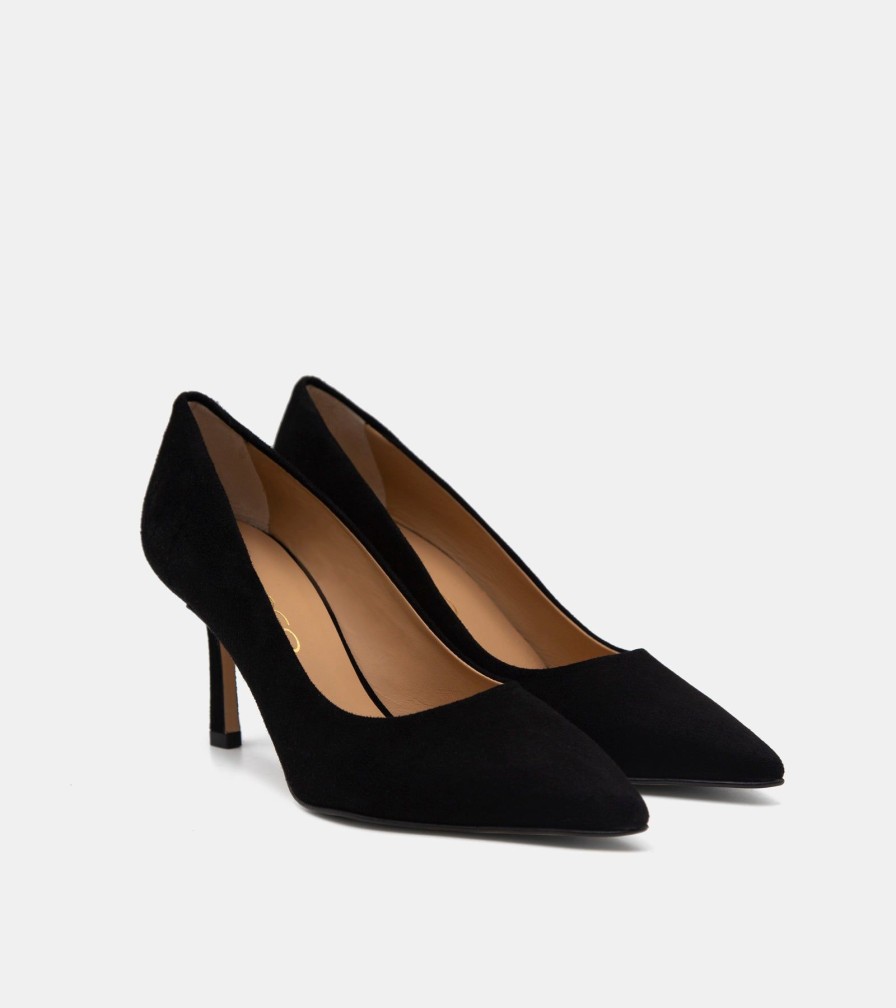 Pumps CRISPI | Black Suede Decollete