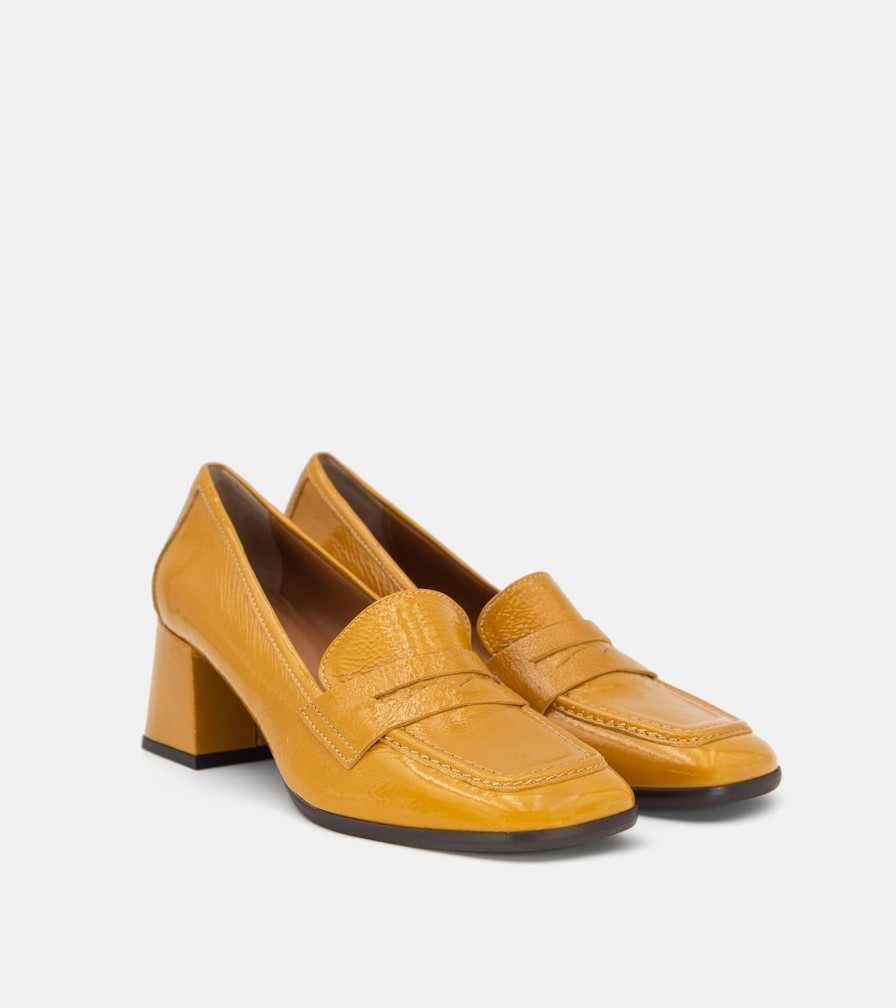 Moccasins ANIMA | Yellow Naplak Loafers