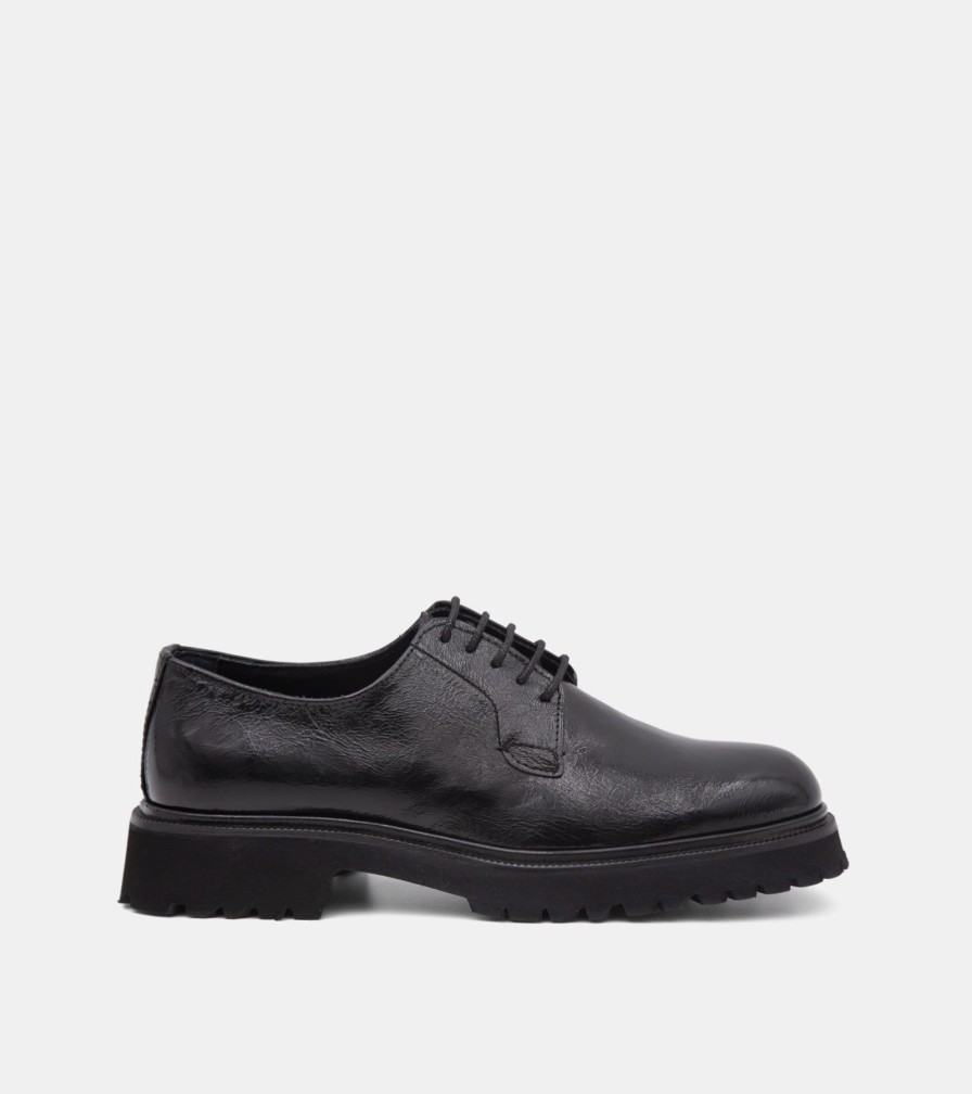 Lace Up VENI | Stringate Naplak Nero