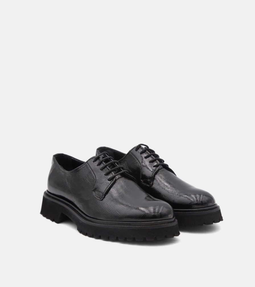 Lace Up VENI | Stringate Naplak Nero