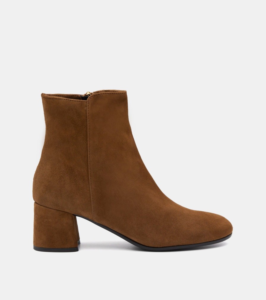 Ankle Boots CANAPE | Tobacco Suede Ankle Boots