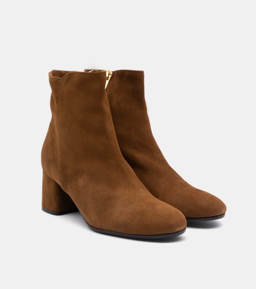 Ankle Boots CANAPE | Tobacco Suede Ankle Boots