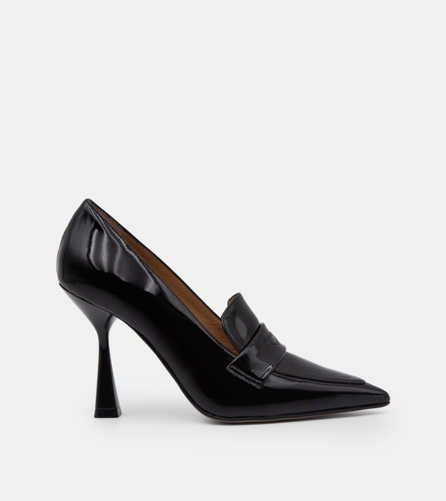 Pumps CRISPI | Patent Black Decollete