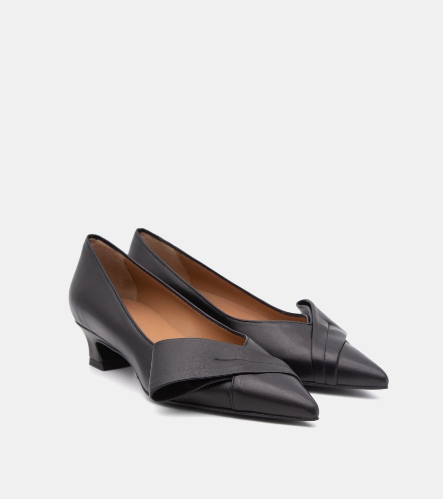 Pumps MARTINA | Black Nappa Decollete