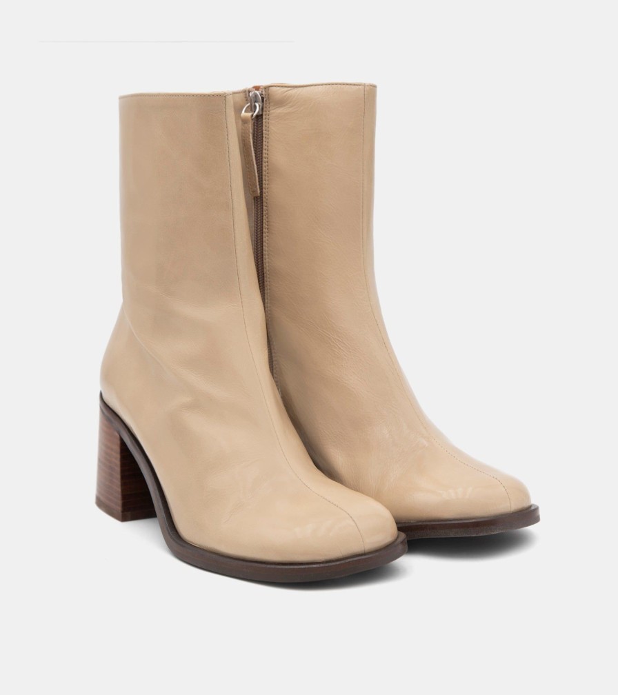 Ankle Boots ALARCON | Tronchetti Naplak Beige