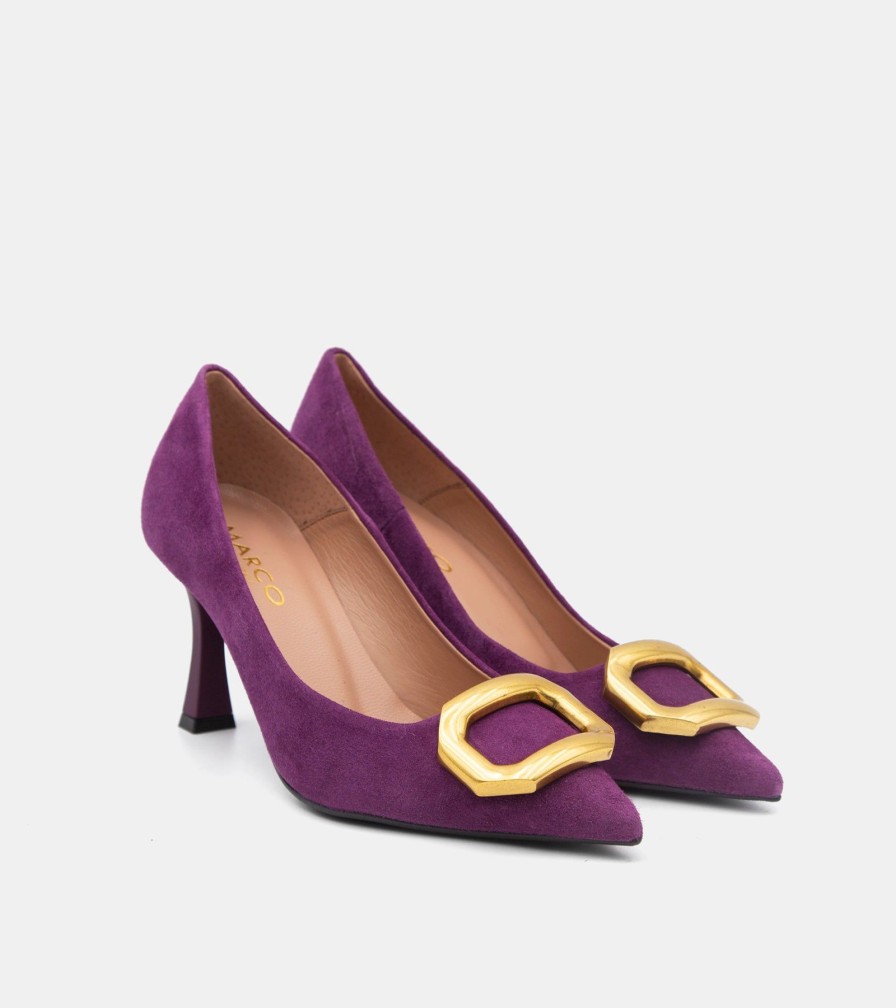 Pumps CANAPE | Plum Suede Decollete