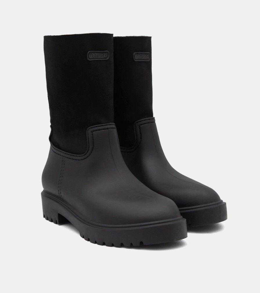 Ankle Boots UNISA | Galosce Gomma Nero