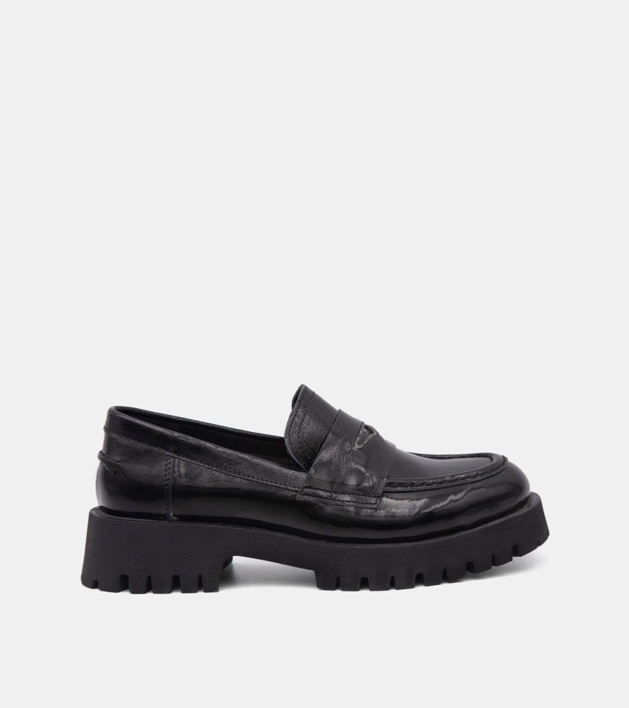 Moccasins PEOCHI | Mocassini Vernice Nero