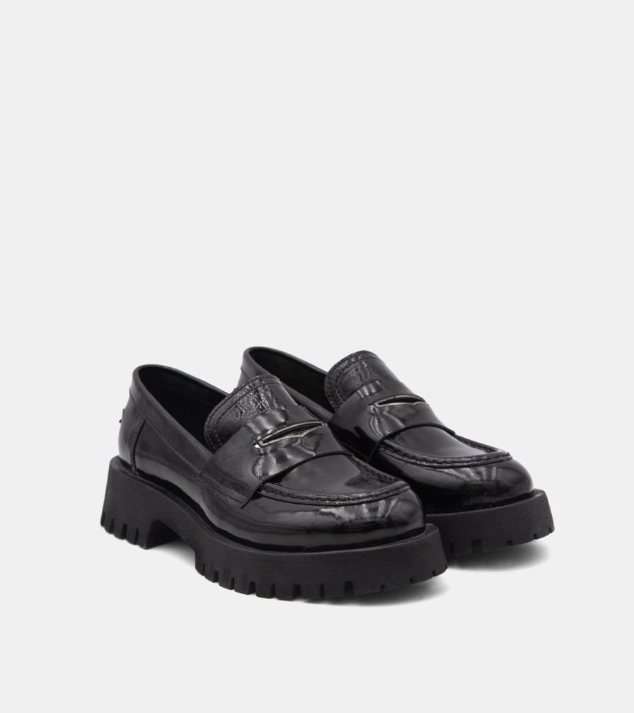 Moccasins PEOCHI | Mocassini Vernice Nero