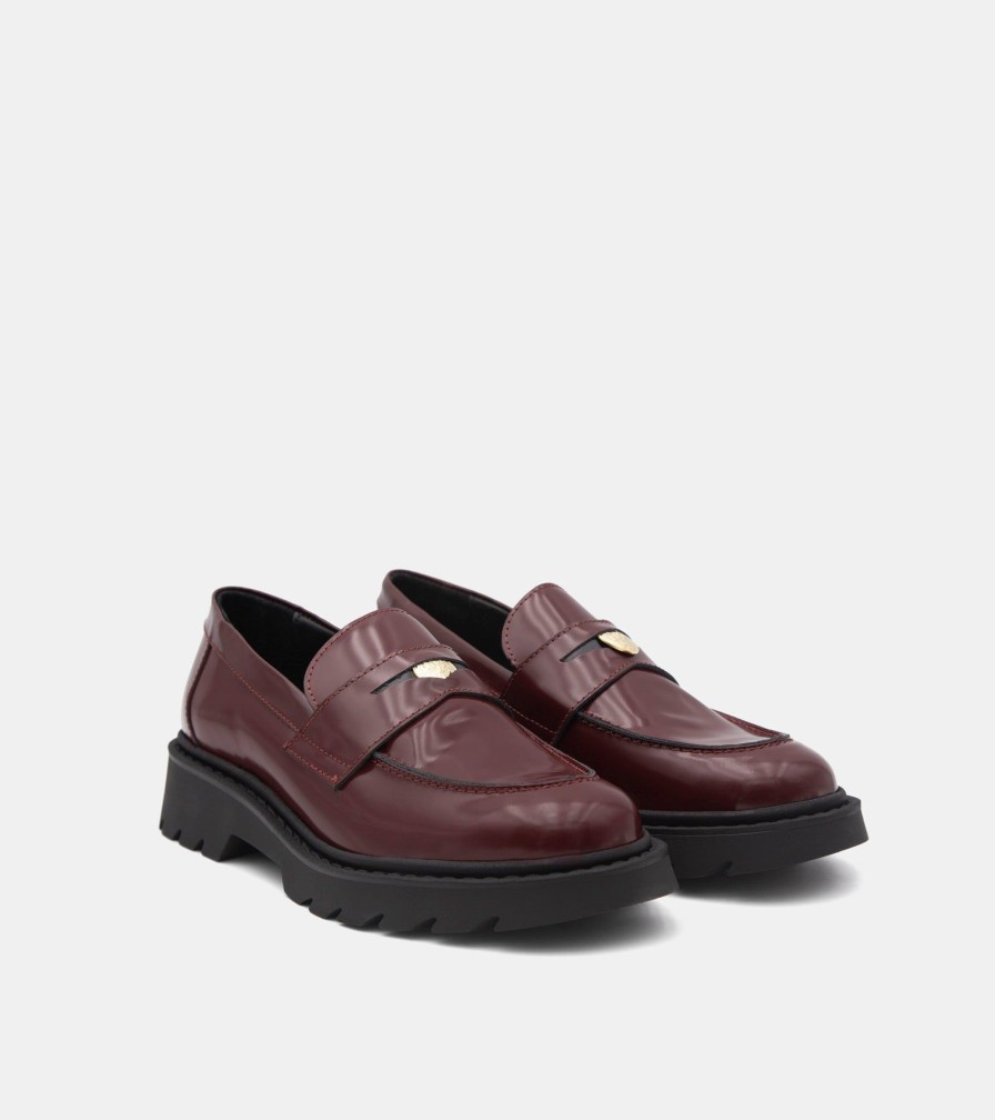 Moccasins JOAN | Mocassini Abrasivato Bordeaux