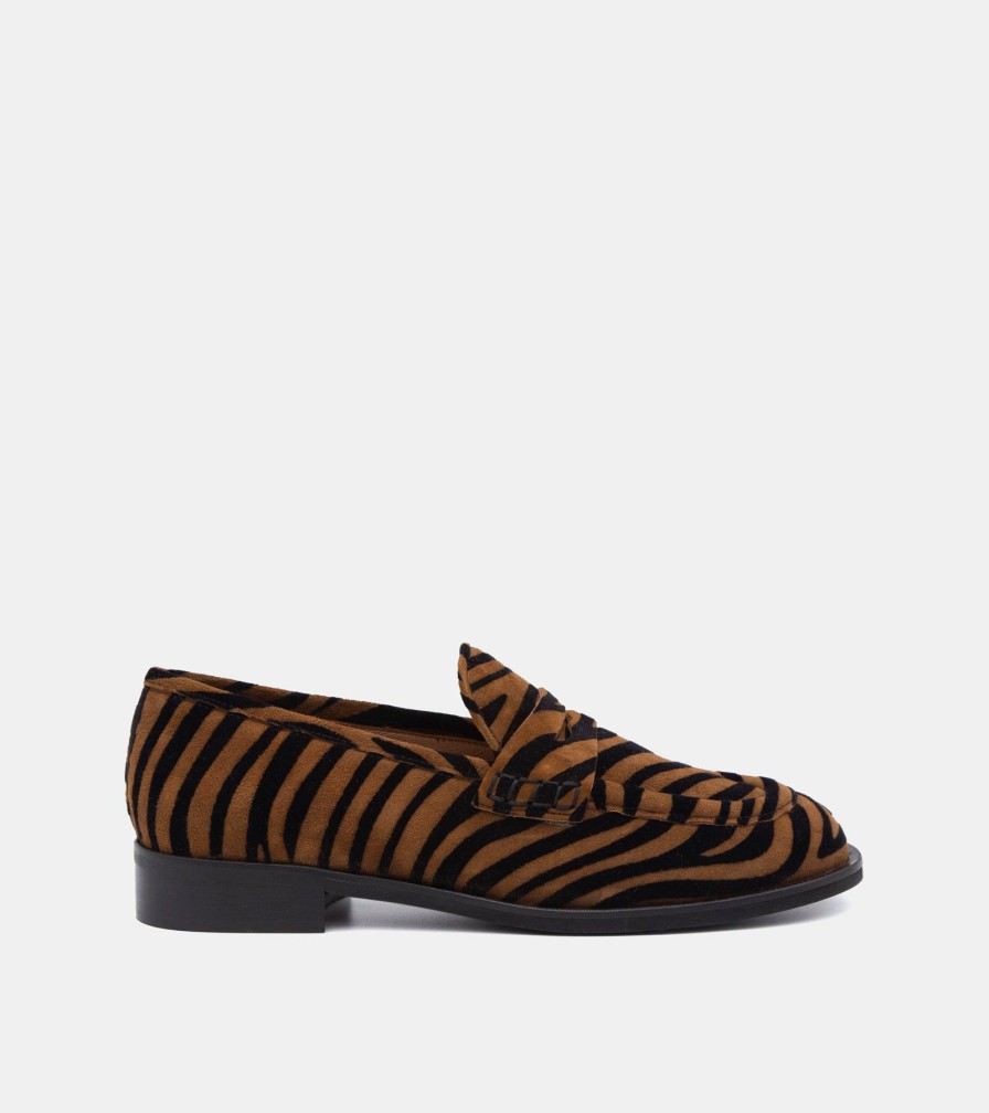 Moccasins MARTINA | Loafers Zebra Cigar