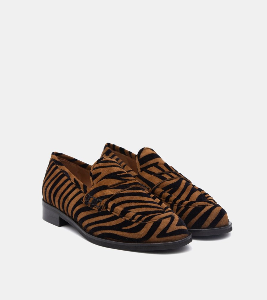 Moccasins MARTINA | Loafers Zebra Cigar