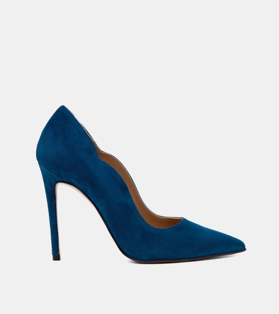 Pumps CRISPI | Emerald Suede Decollete