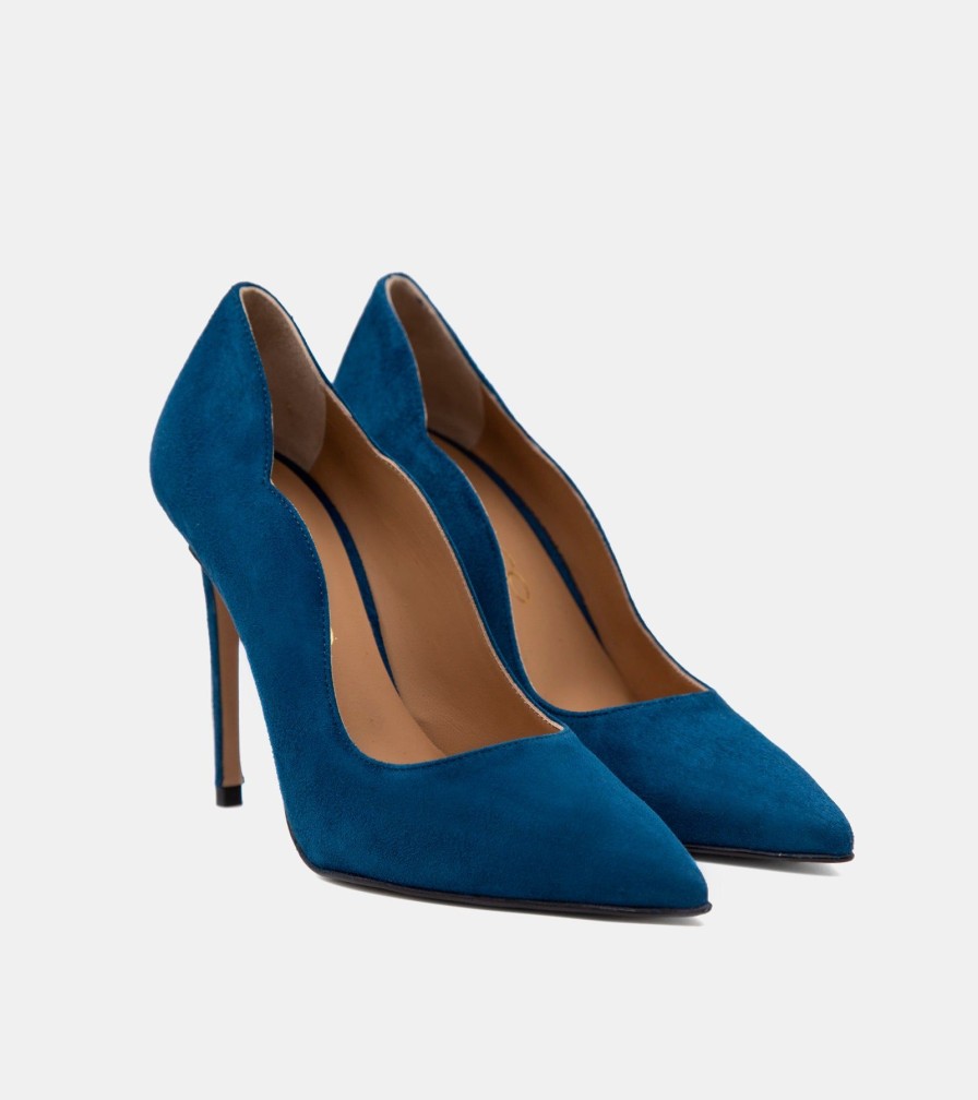 Pumps CRISPI | Emerald Suede Decollete