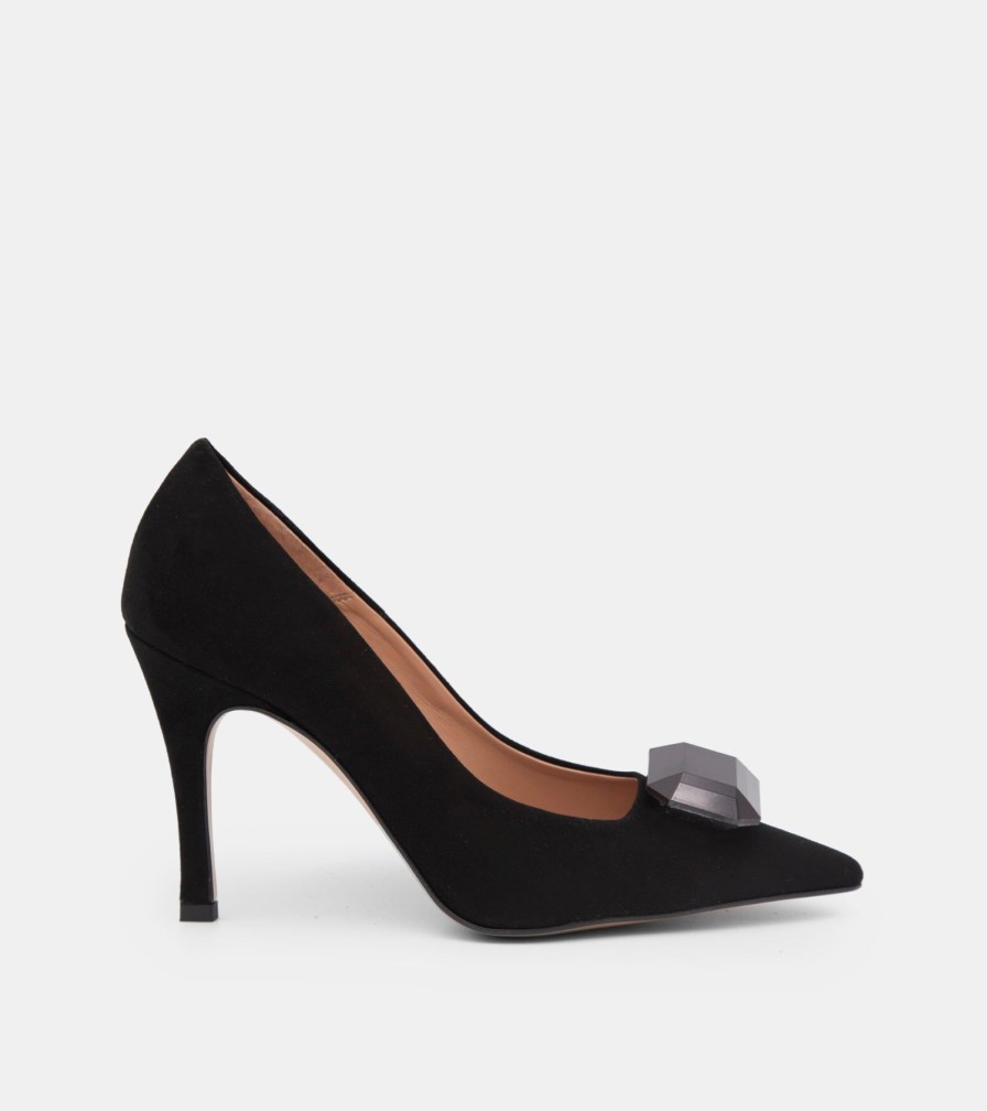 Pumps CANAPE | Black Suede Decollete