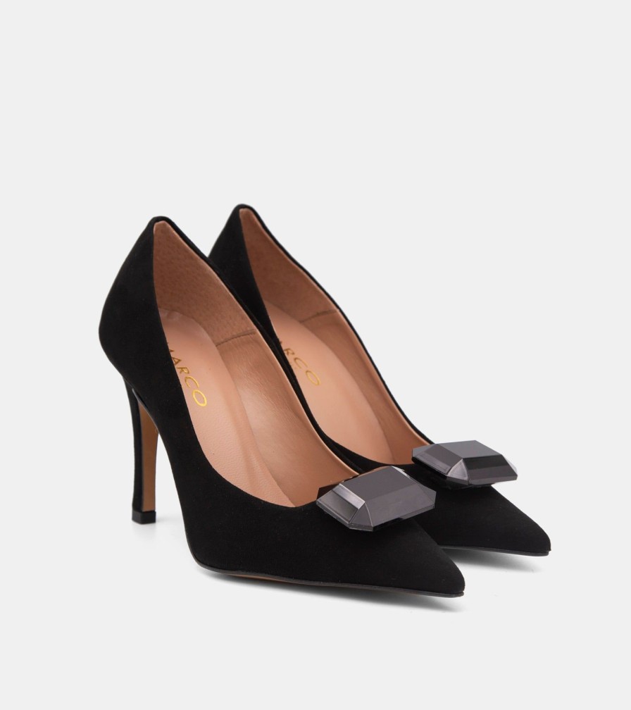 Pumps CANAPE | Black Suede Decollete