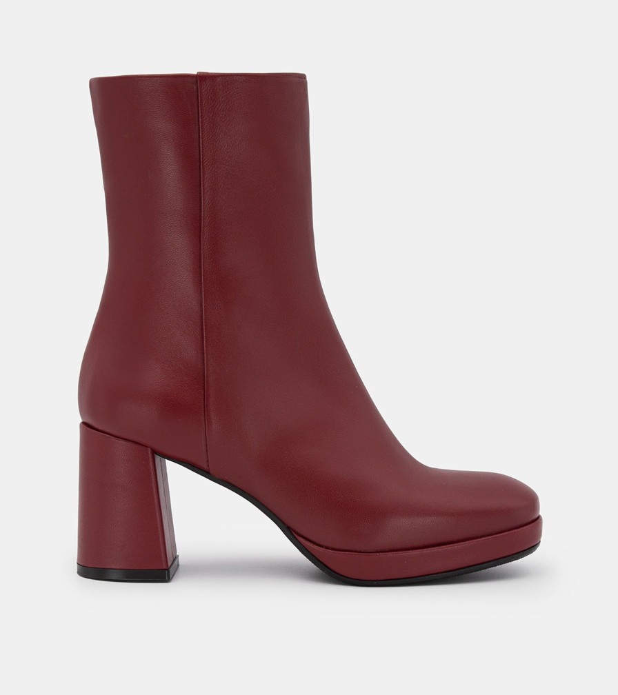 Ankle Boots ANIMA | Bordeaux Nappa Ankle Boots