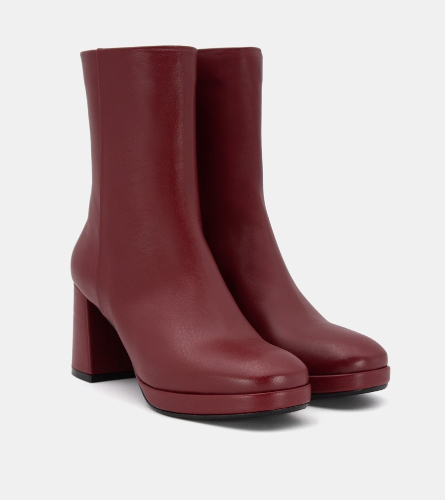 Ankle Boots ANIMA | Bordeaux Nappa Ankle Boots