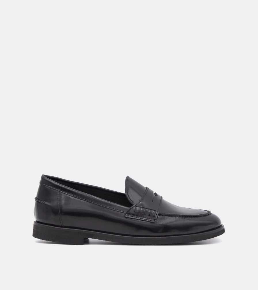 Moccasins JOAN | Mocassini Abrasivato Nero