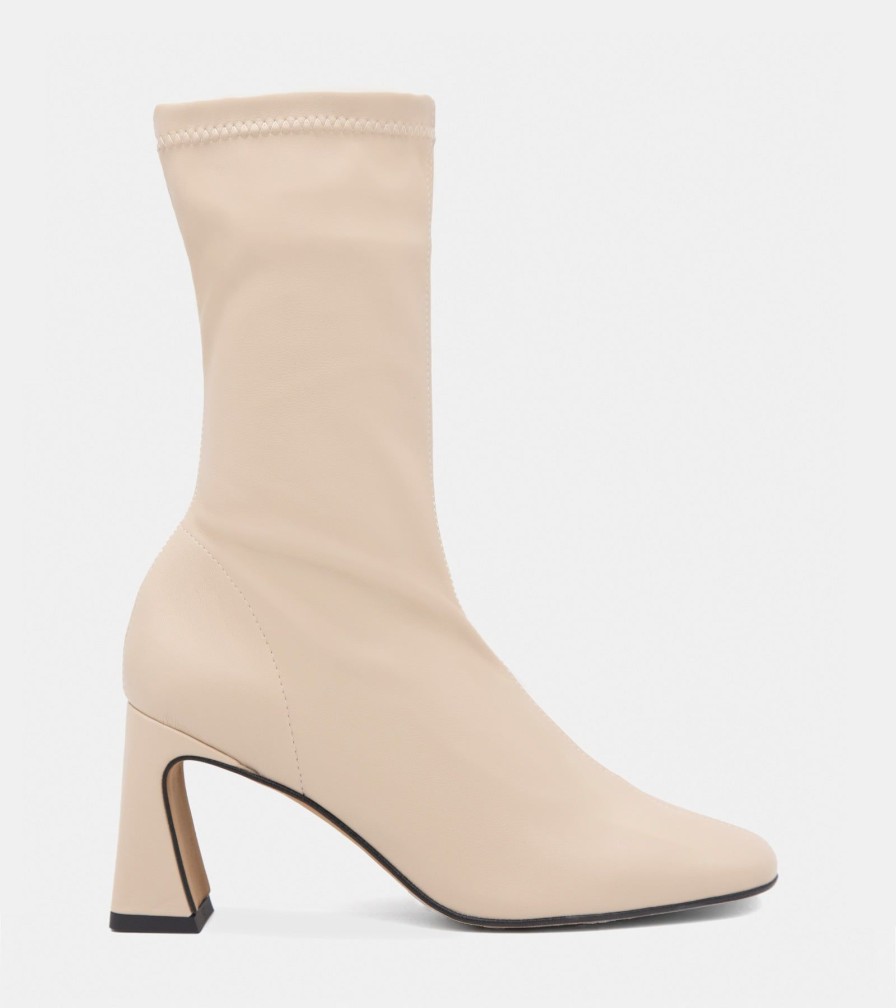 Ankle Boots ALARCON | Tronchetti Pelle Panna