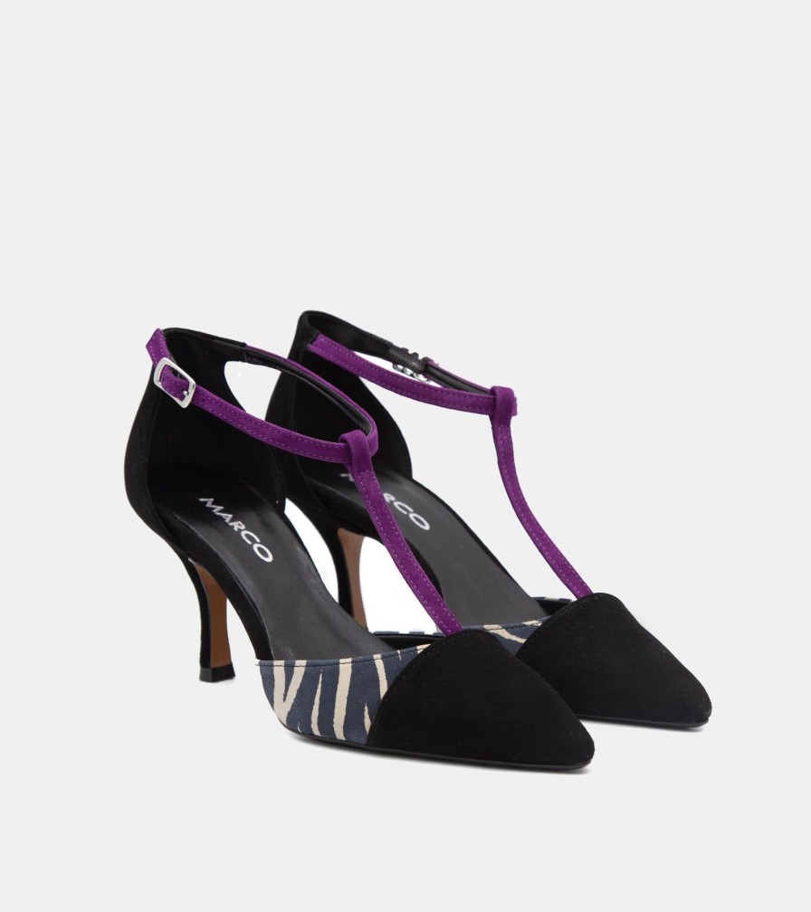 Pumps NOE | Black Suede Decollete