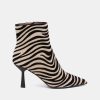 Ankle Boots MARTINA | Beige Zebra Ankle Boots