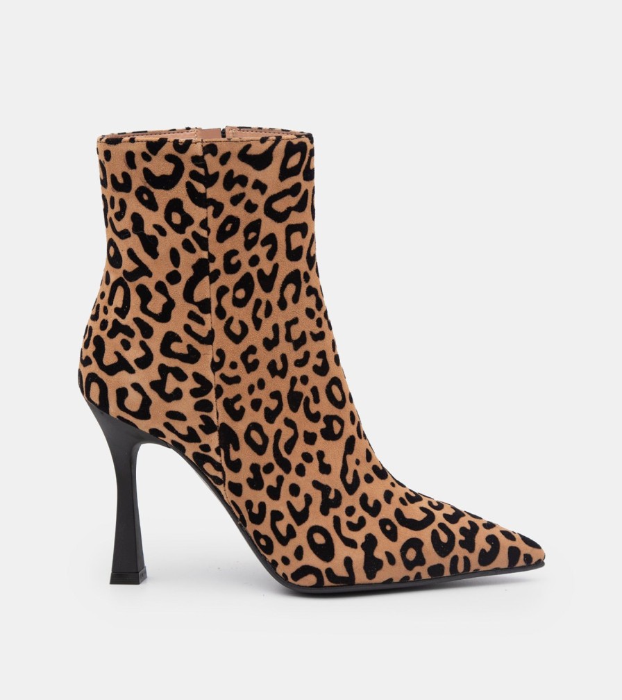 Ankle Boots CANAPE | Leopard Leather Ankle Boots