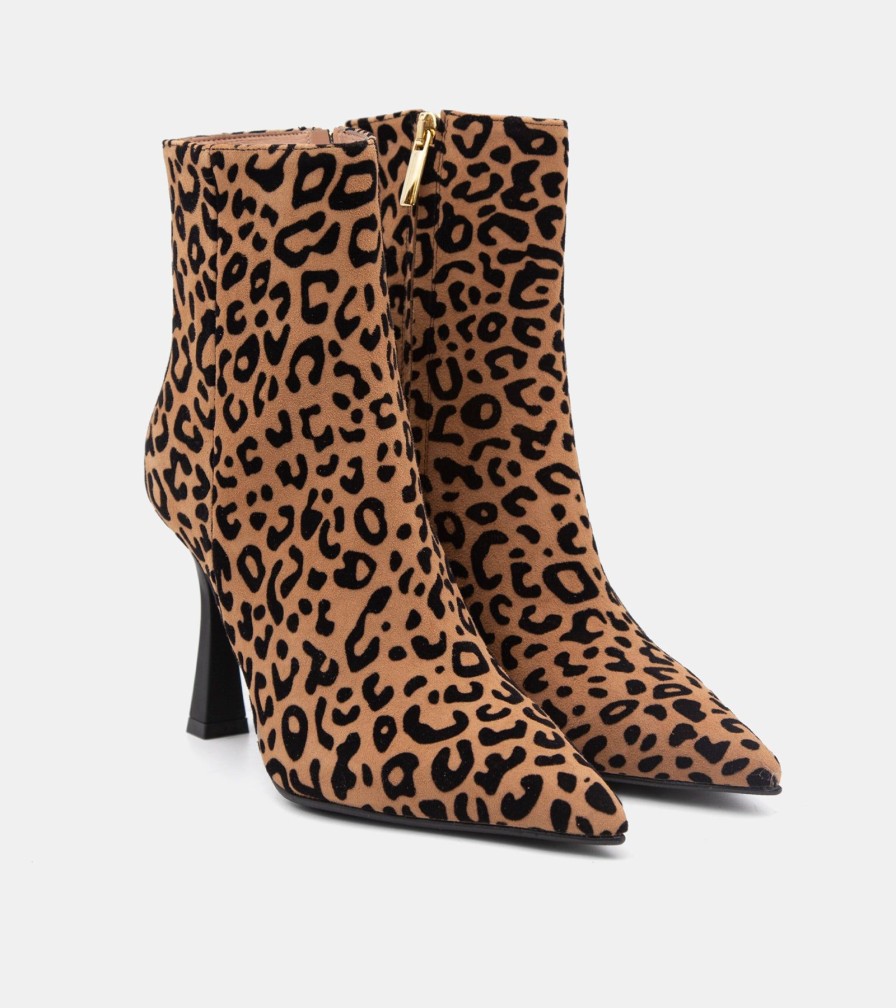 Ankle Boots CANAPE | Leopard Leather Ankle Boots