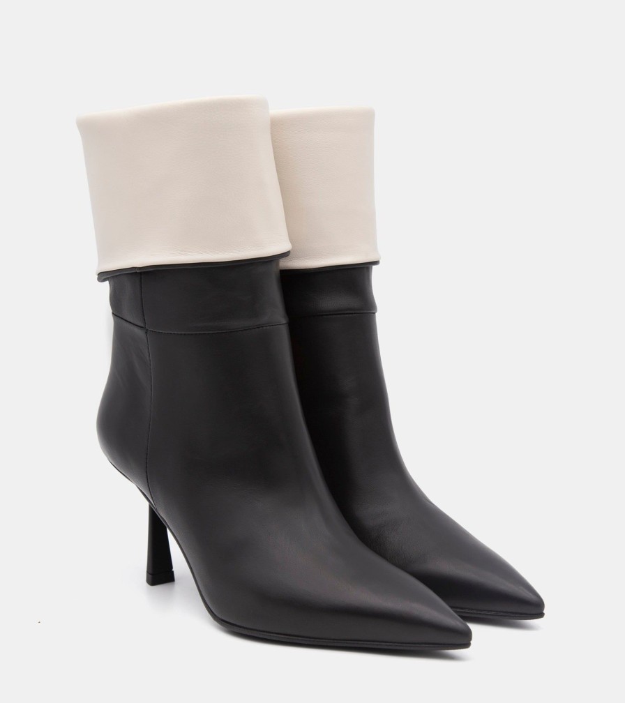 Ankle Boots MARTINA | Two-Tone Nappa Ankle Boots