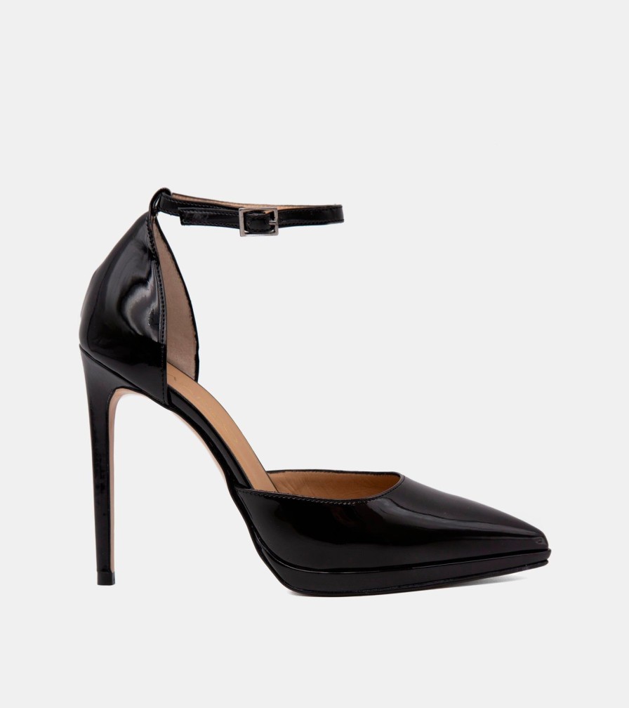 Pumps CRISPI | Patent Black Decollete