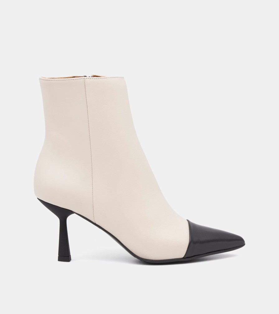 Ankle Boots MARTINA | Milk Nappa Ankle Boots