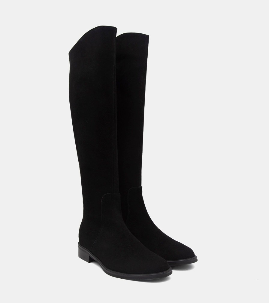 Boots ANIMA | Stivali Camoscio Nero