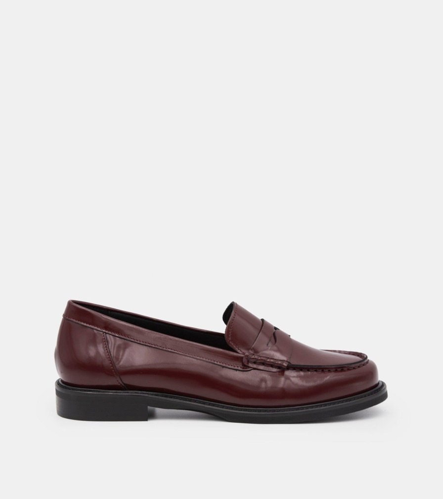 Moccasins LADYSHOES | Bordeaux Brushed Loafers