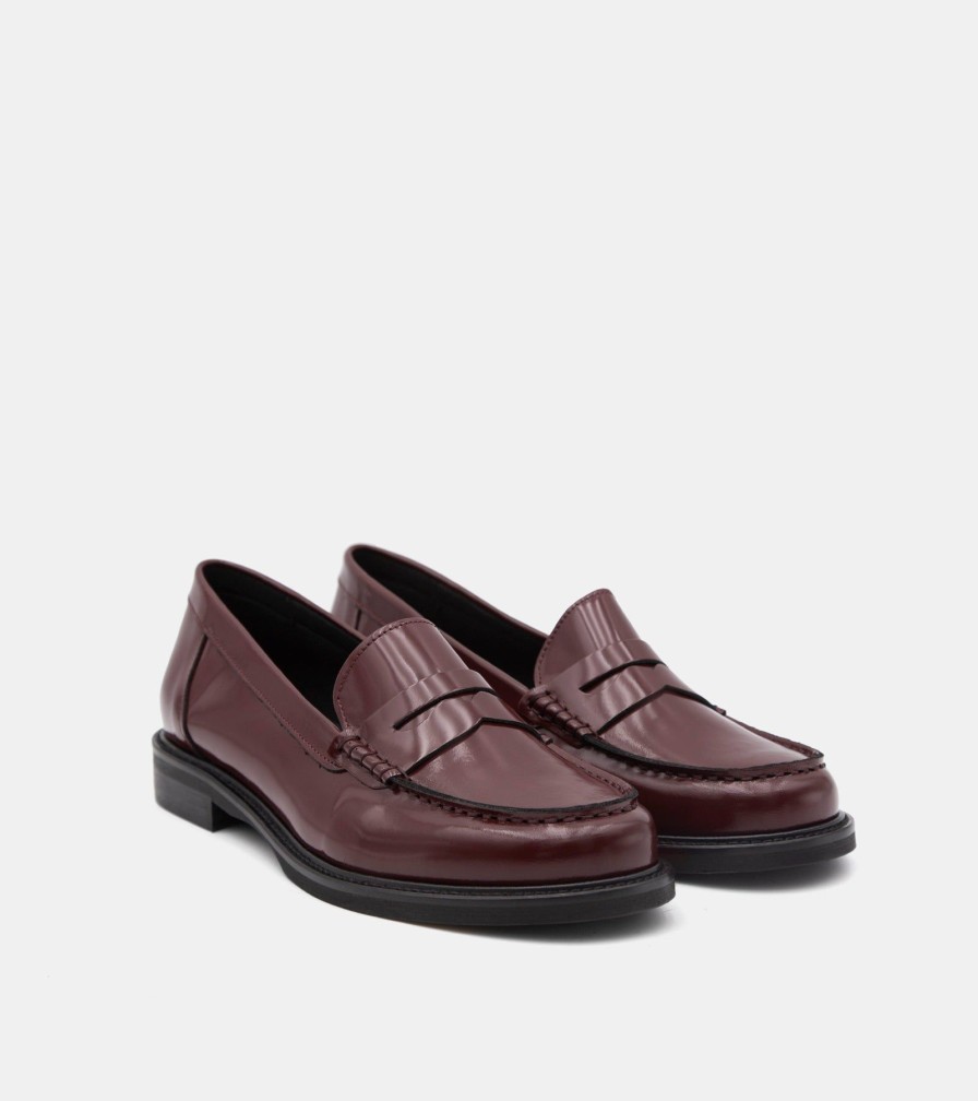 Moccasins LADYSHOES | Bordeaux Brushed Loafers