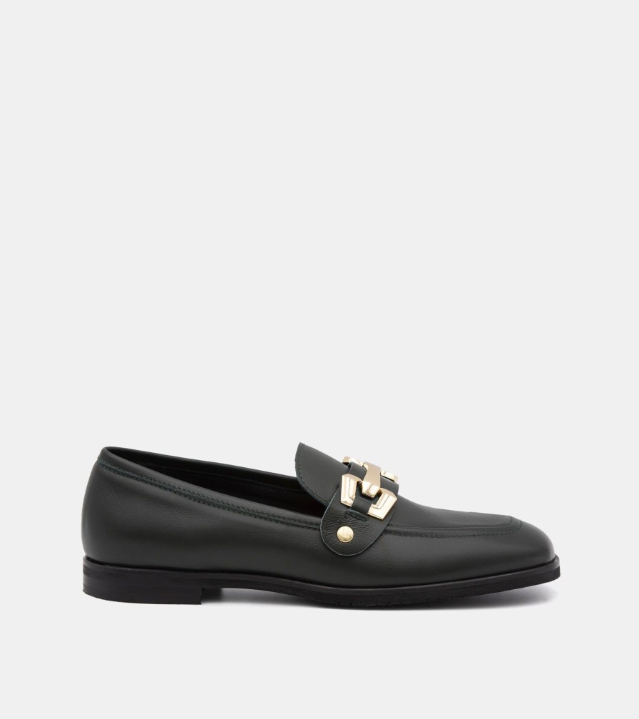 Moccasins BENCIVENGA | Green Nappa Loafers