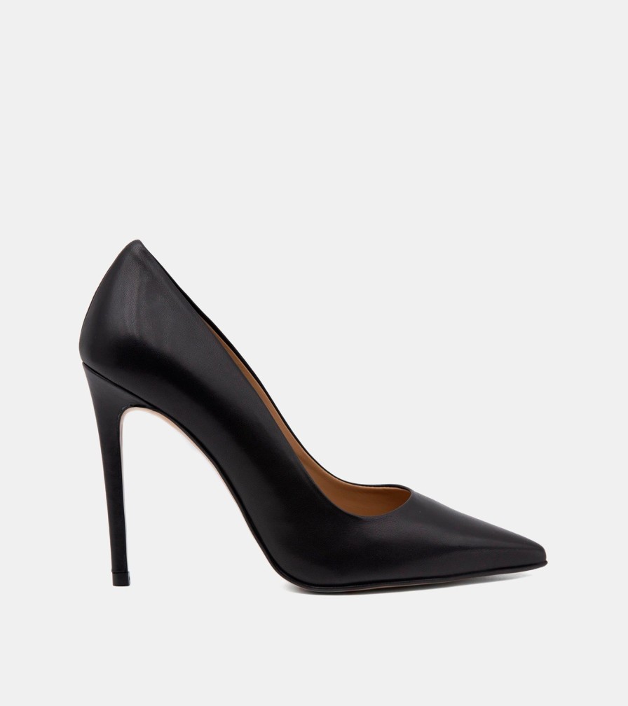 Pumps CRISPI | Black Nappa Decollete