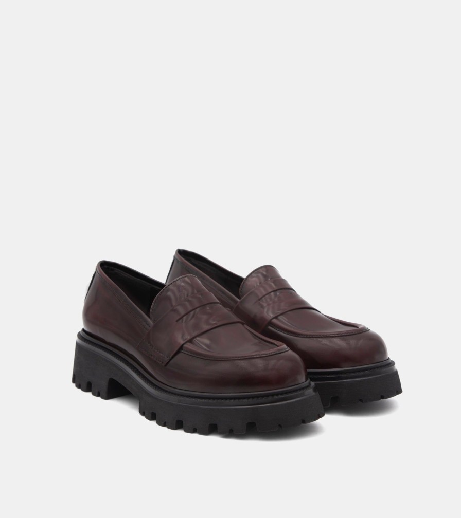 Moccasins EFFEGGI | Mocassini Abrasivato Bordeaux