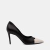 Pumps GOLD | Black Nappa Decollete