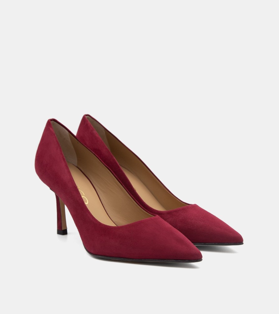 Pumps CRISPI | Decollete Camoscio Bordeaux