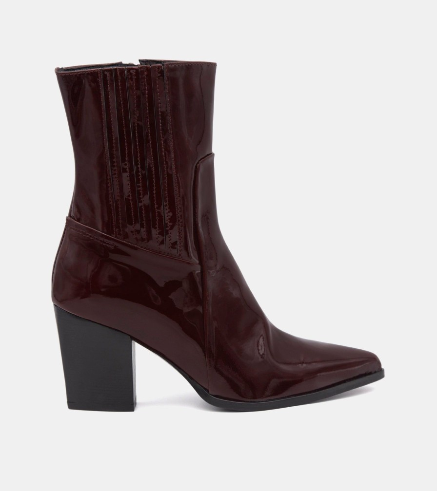 Ankle Boots ZINDA | Tronchetti Vernice Bordeaux