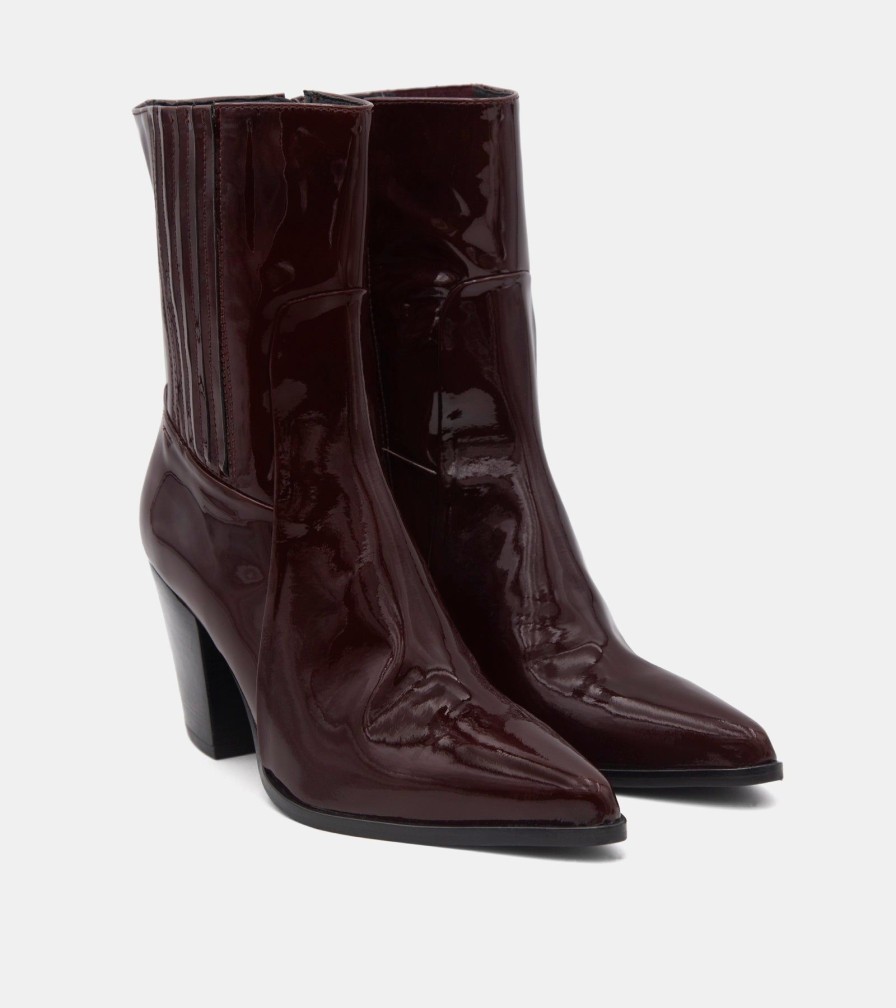 Ankle Boots ZINDA | Tronchetti Vernice Bordeaux