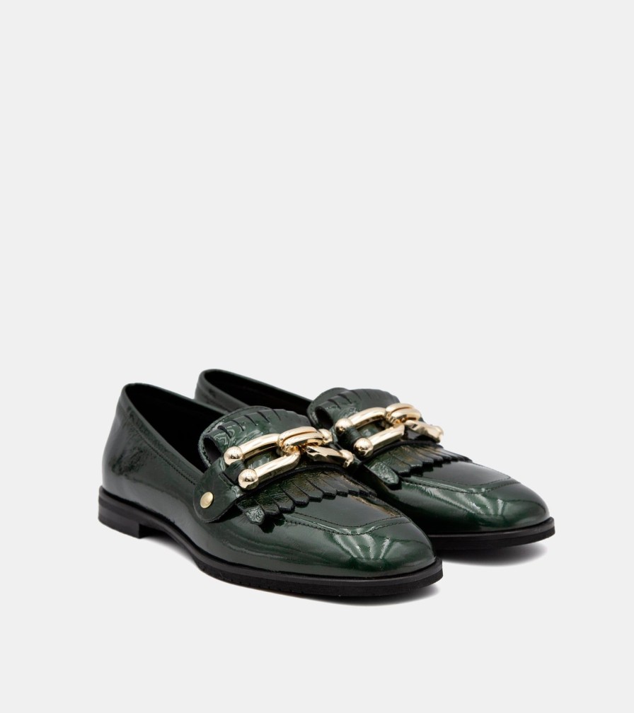 Moccasins BENCIVENGA | Green Naplak Loafers