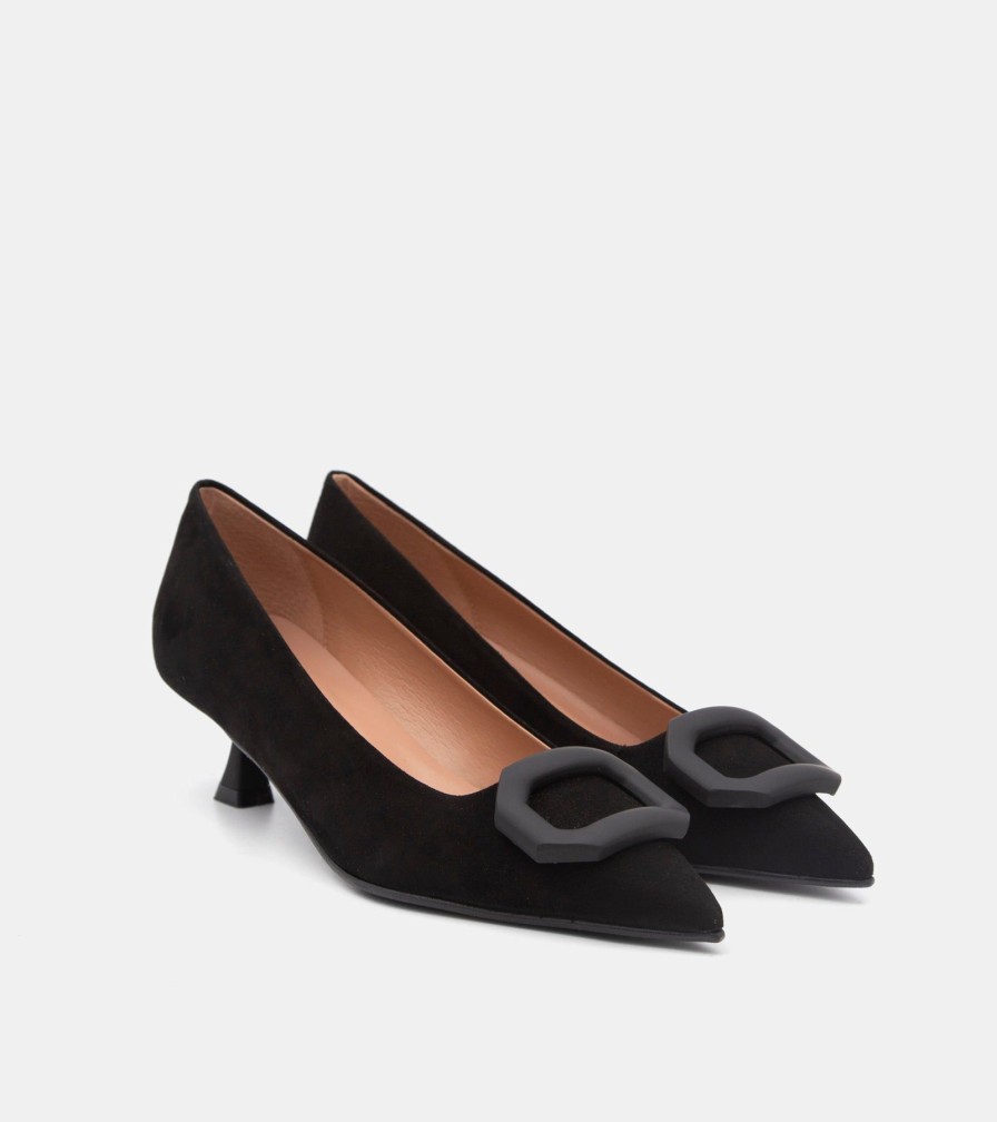 Pumps CANAPE | Black Suede Decollete