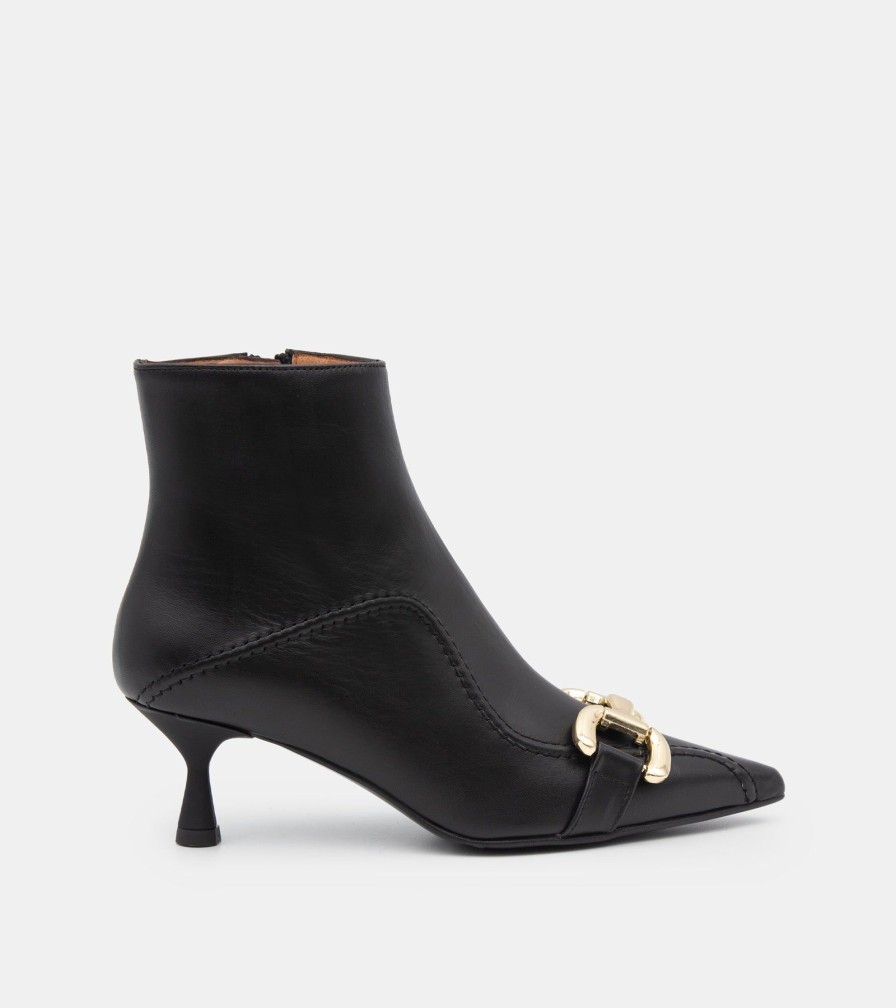 Ankle Boots MARTINA | Black Nappa Ankle Boots