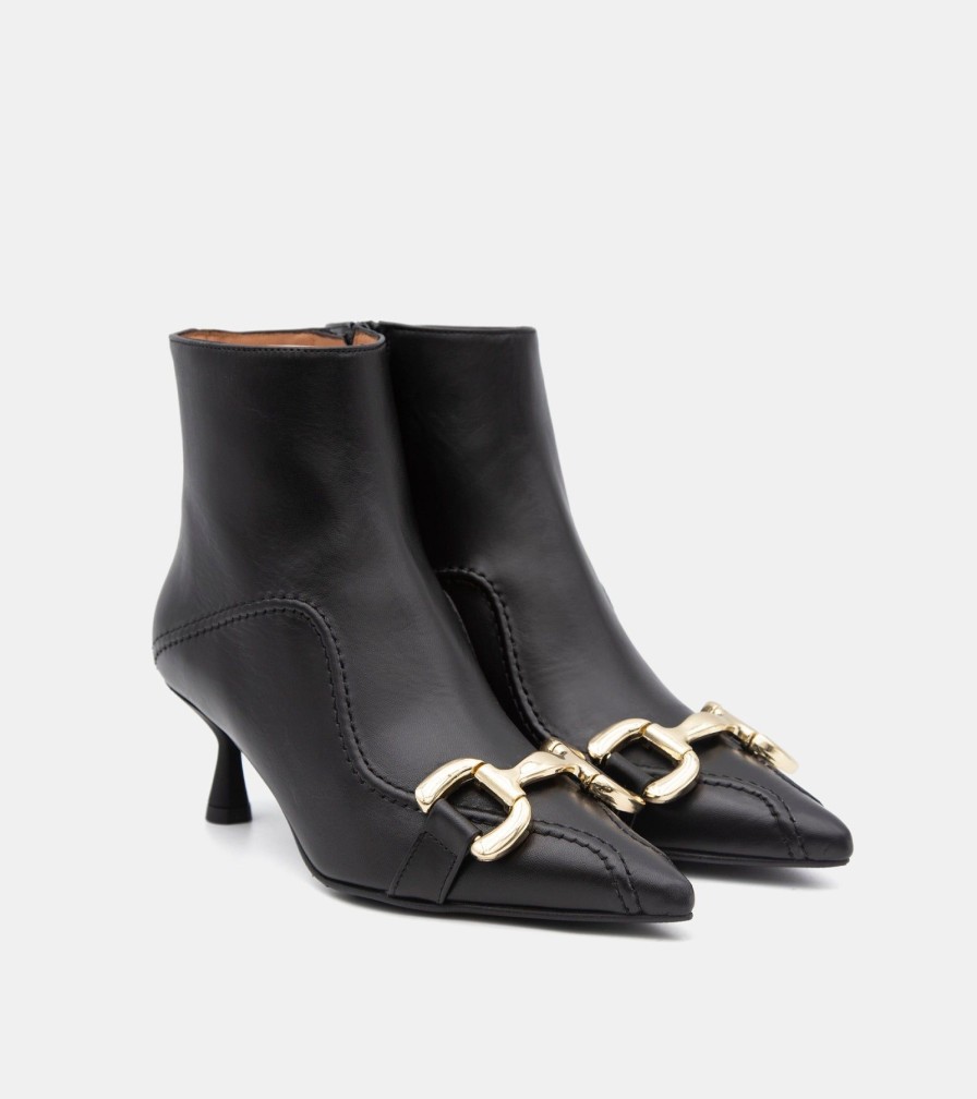 Ankle Boots MARTINA | Black Nappa Ankle Boots