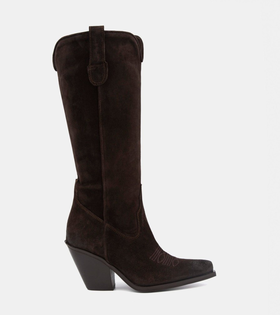 Texans Vu0026C | Brown Suede Texas