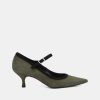 Pumps NOE | Green Suede Decollete