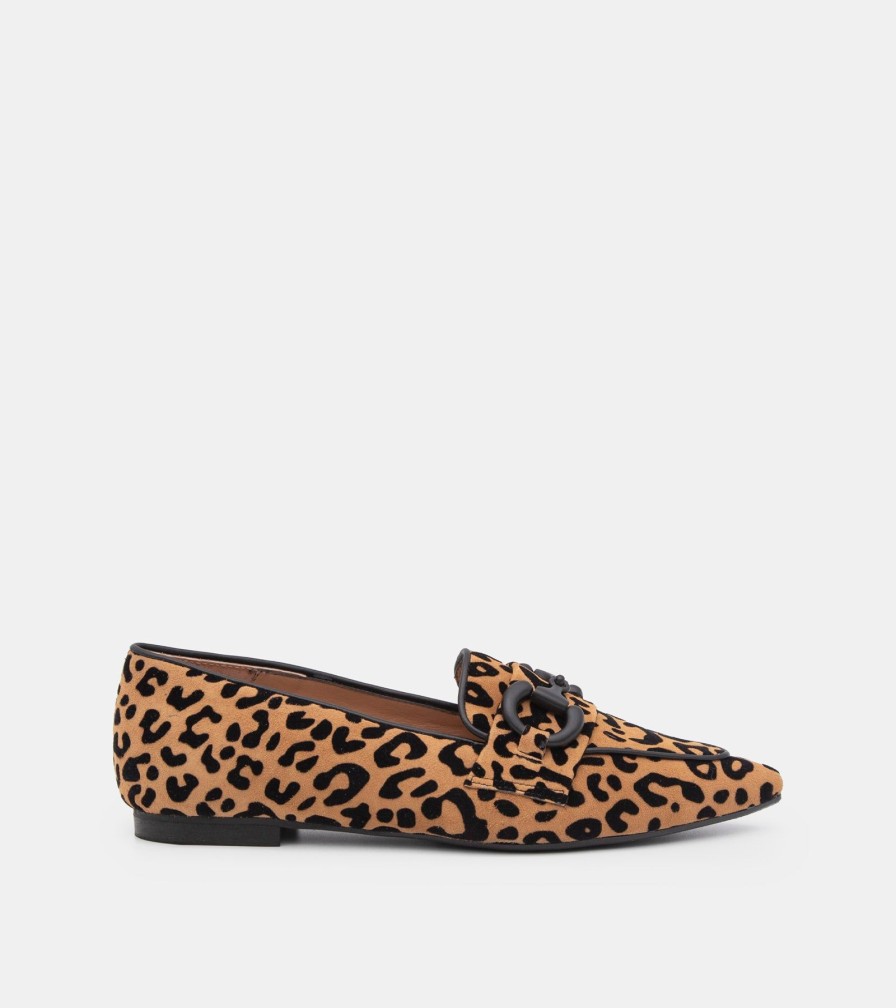 Moccasins CANAPE | Leather Leopard Loafers