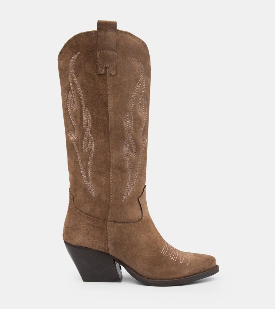 Texans MARILYN | Texani Suede Tobacco